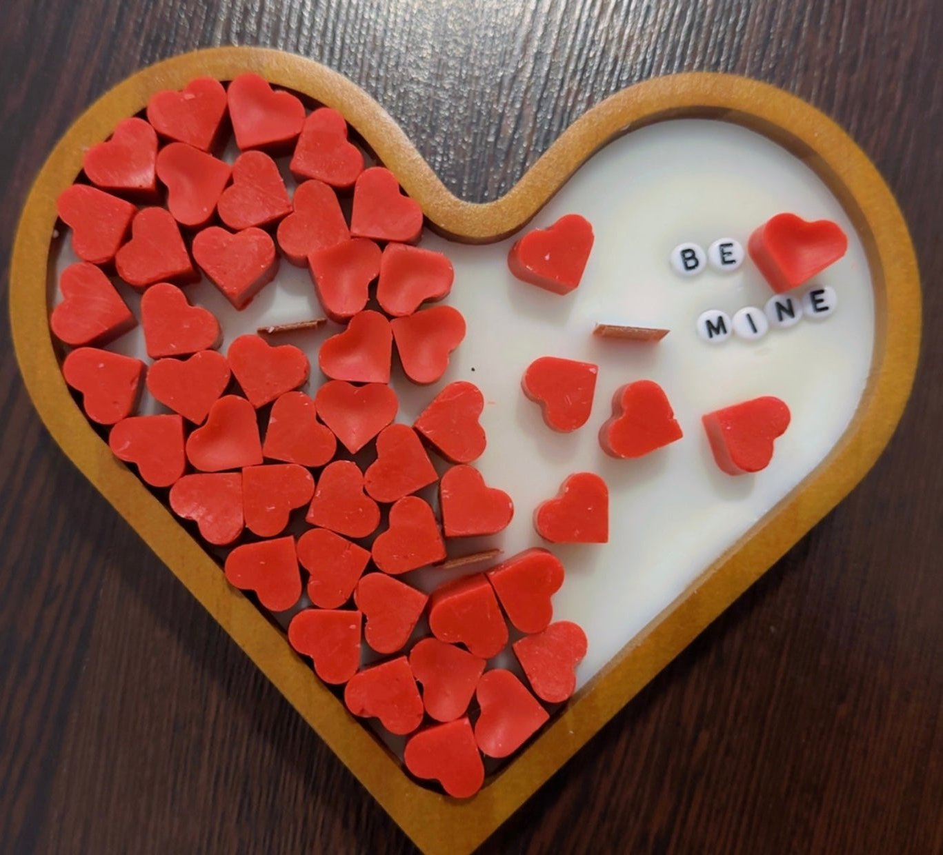 Flames of Mini Hearts Candle