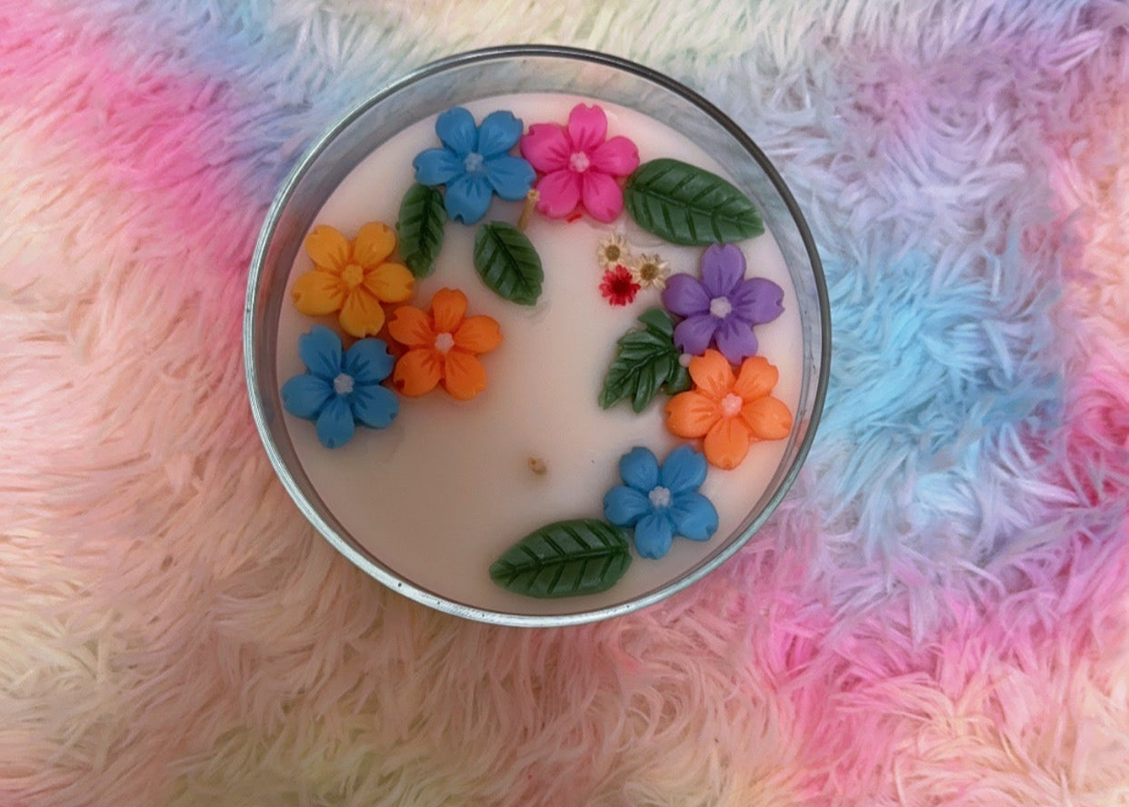 Floral Bowl Candle