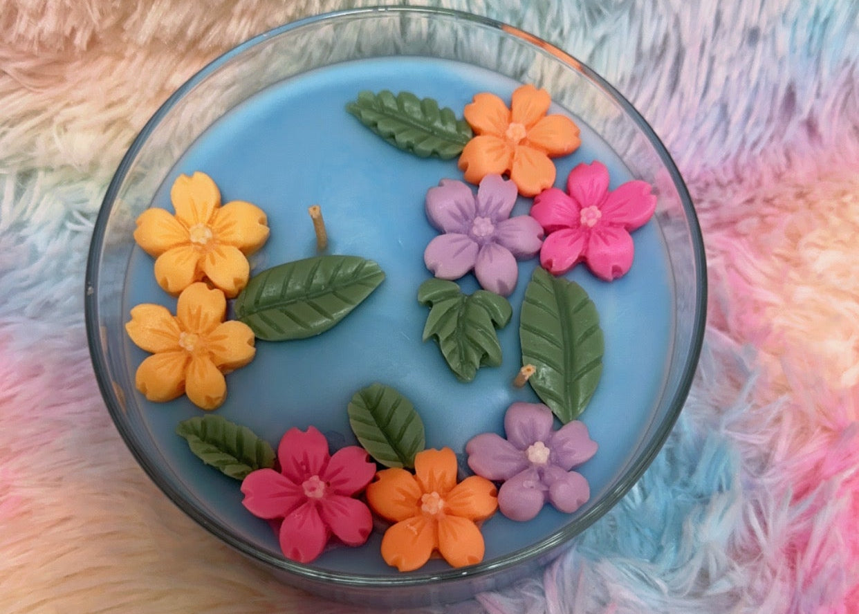 Floral Bowl Candle