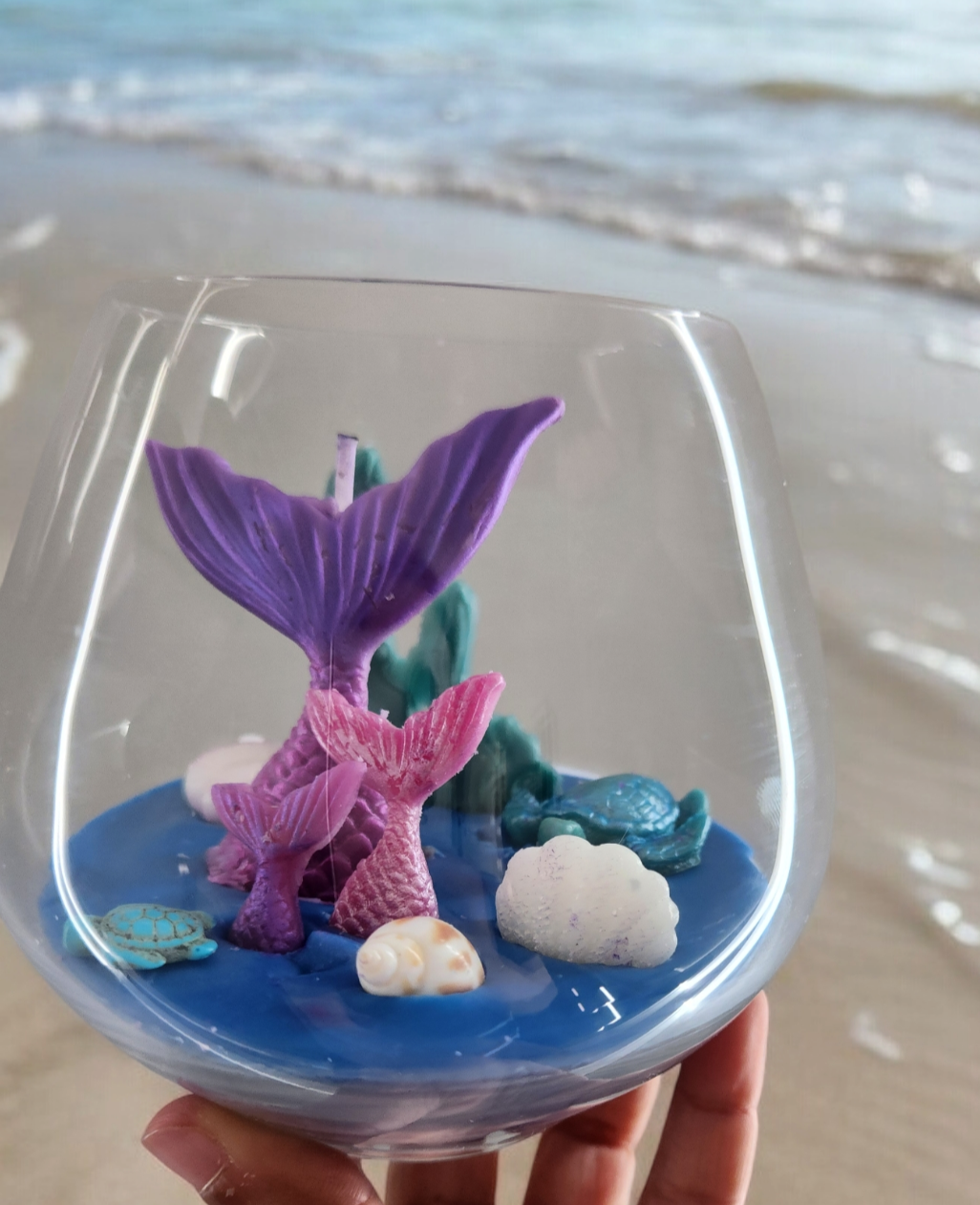 Mermaid Tail Candle