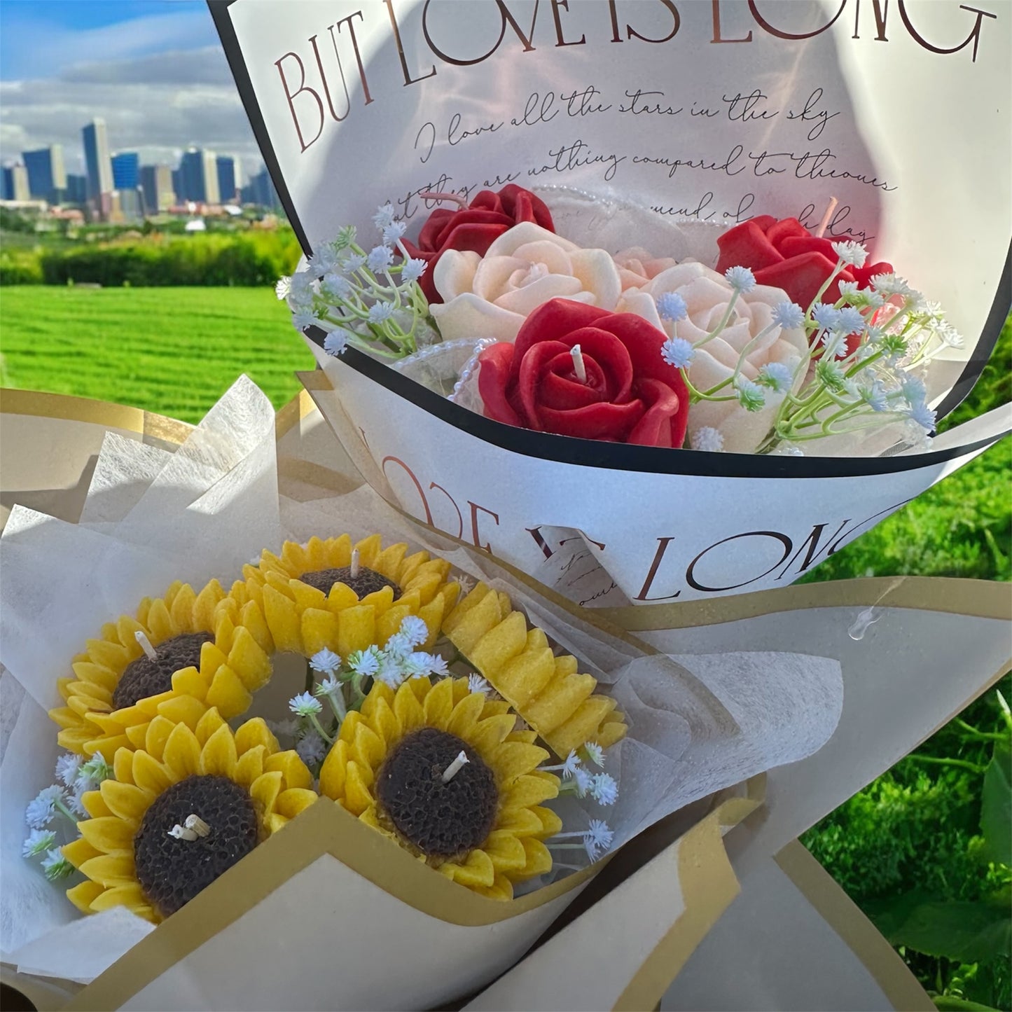 Romance in Wax Bouquet