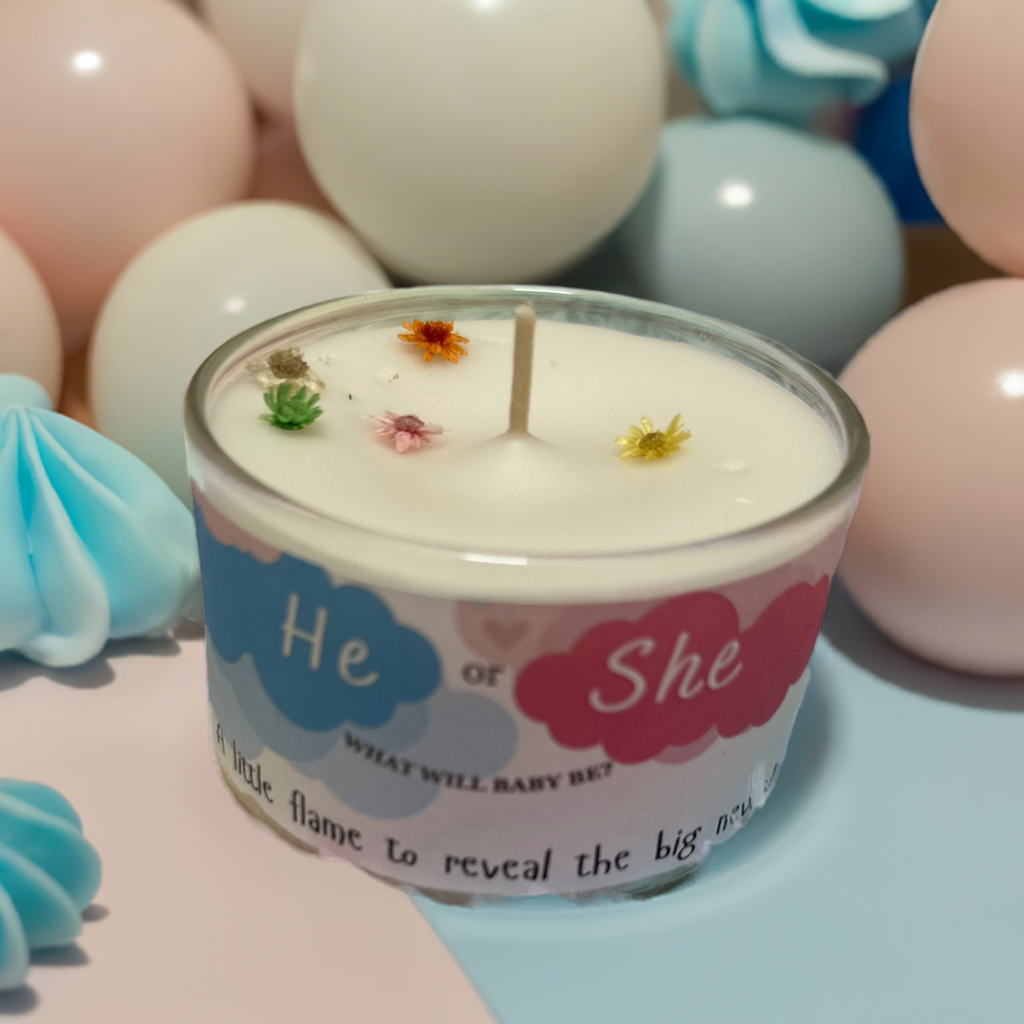 Gender Reveal Candle