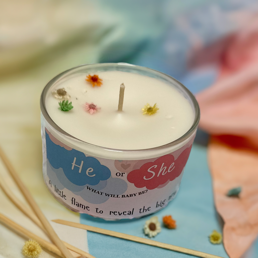 Gender Reveal Candle