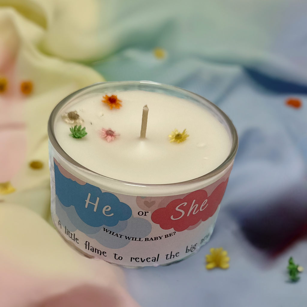 Gender Reveal Candle