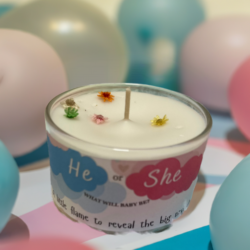 Gender Reveal Candle