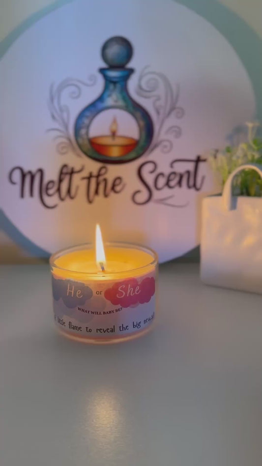 Gender Reveal Candle